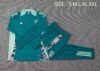 2024 Italy Half-Pull Training Suit Dark Green Soccer Shirt 1:1 Thai Quality