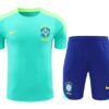2024 Brazil pre-match training Light Blue Shirt+Shorts 1:1 Thai Quality