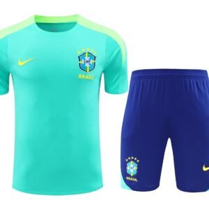 2024 Brazil pre-match training Light Blue Shirt+Shorts 1:1 Thai Quality