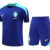 2024 Brazil pre-match training Blue Shirt+Shorts 1:1 Thai Quality