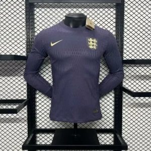 2024-2025 Player Version England Away Long Sleeve Football Jersey 1:1 Thailand Quality