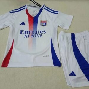 2024/2025 Kids Size Lyon Home Football Shirt 1:1 Thai Quality