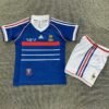 1998 Retro Kids Size France Home Football Shirt