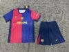 2024-2025 KIDS Barcelona Home Travis Scott Joint Edition Football Shirt 1:1 Thai Quality