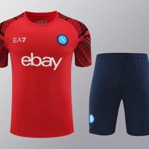 2024/2025 Napoli pre-match training Red Shirt+Shorts 1:1 Thai Quality