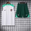 imgi_14_8d715f6494edfc8af608217b92cf2b52_1080x 2024 Portugal Pre-match Training White Jersey+Shorts 1:1 Thai Quality