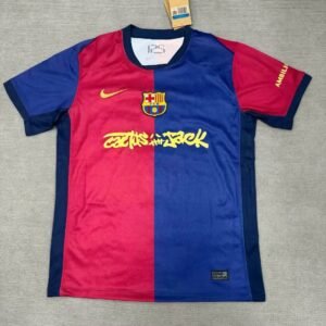 2024-2025 Barcelona Home Travis Scott Joint Edition Football Shirt 1:1 Thai Quality