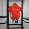 imgi_14_e6784f7ebc41f455eac055b11308e1d7_1080x 2024 Kids Size Spain Home Football Shirt 1:1 Thai Quality