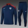 imgi_14_f330ae0d5d729344c5f4562a239f7a39_1080x 2024 England Half-Pull Training Suit Royal blue Soccer Jersey Set