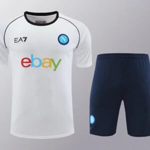 2024/2025 Napoli pre-match training White Shirt+Shorts 1:1 Thai Quality