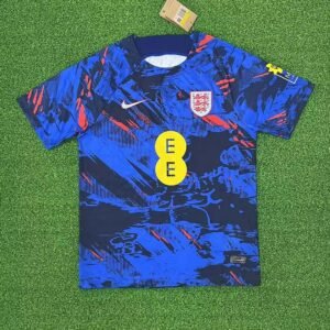 2023 England National Team Training Wear Blue Football Shirt 1:1 Thai Quality