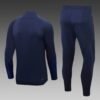 2022 France Half-Pull Training Suit Royal Blue Football Shirt