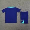 2024 Brazil pre-match training Blue Shirt+Shorts 1:1 Thai Quality