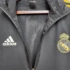 2021 Real Madrid Jersey Windbreaker Black(White-Yellow Edge)Football Shirt 1:1 Thai Quality